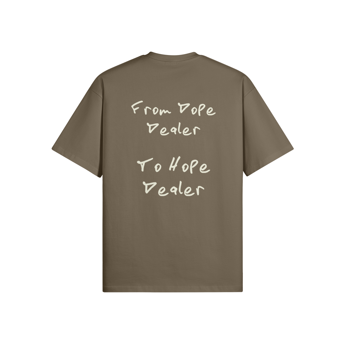 REDEMPTION JOURNEY FROM DOPE DEALER TO HOPE DEALER — OVERSIZED MATTE TEE