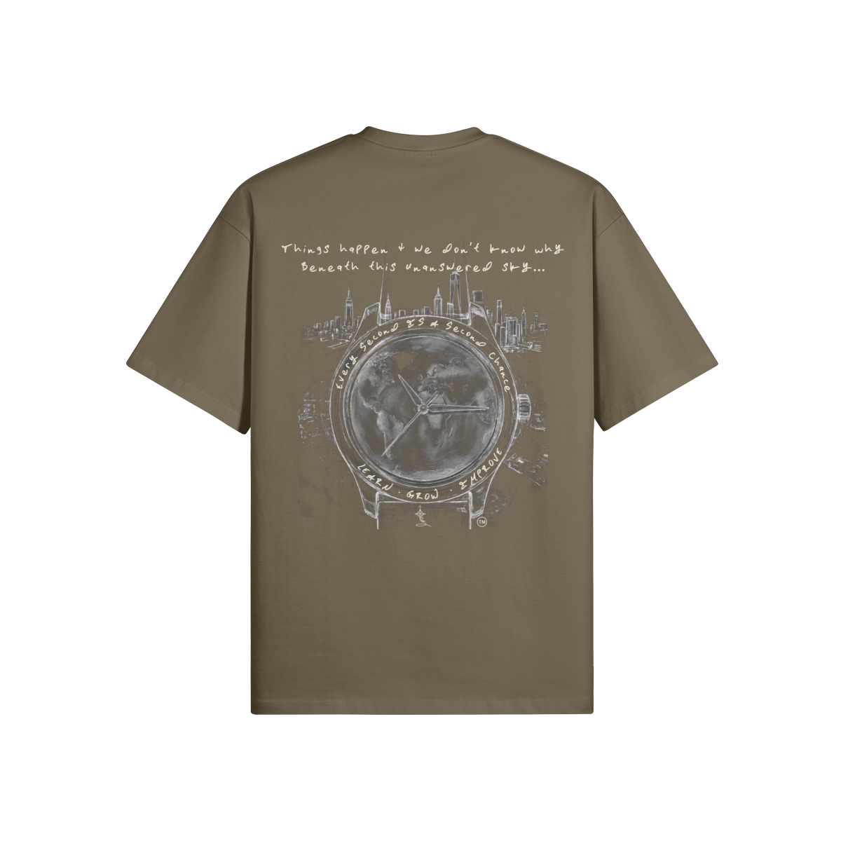 REDEMPTION JOURNEY™ GOD'S WATCH — OVERSIZED MATTE TEE