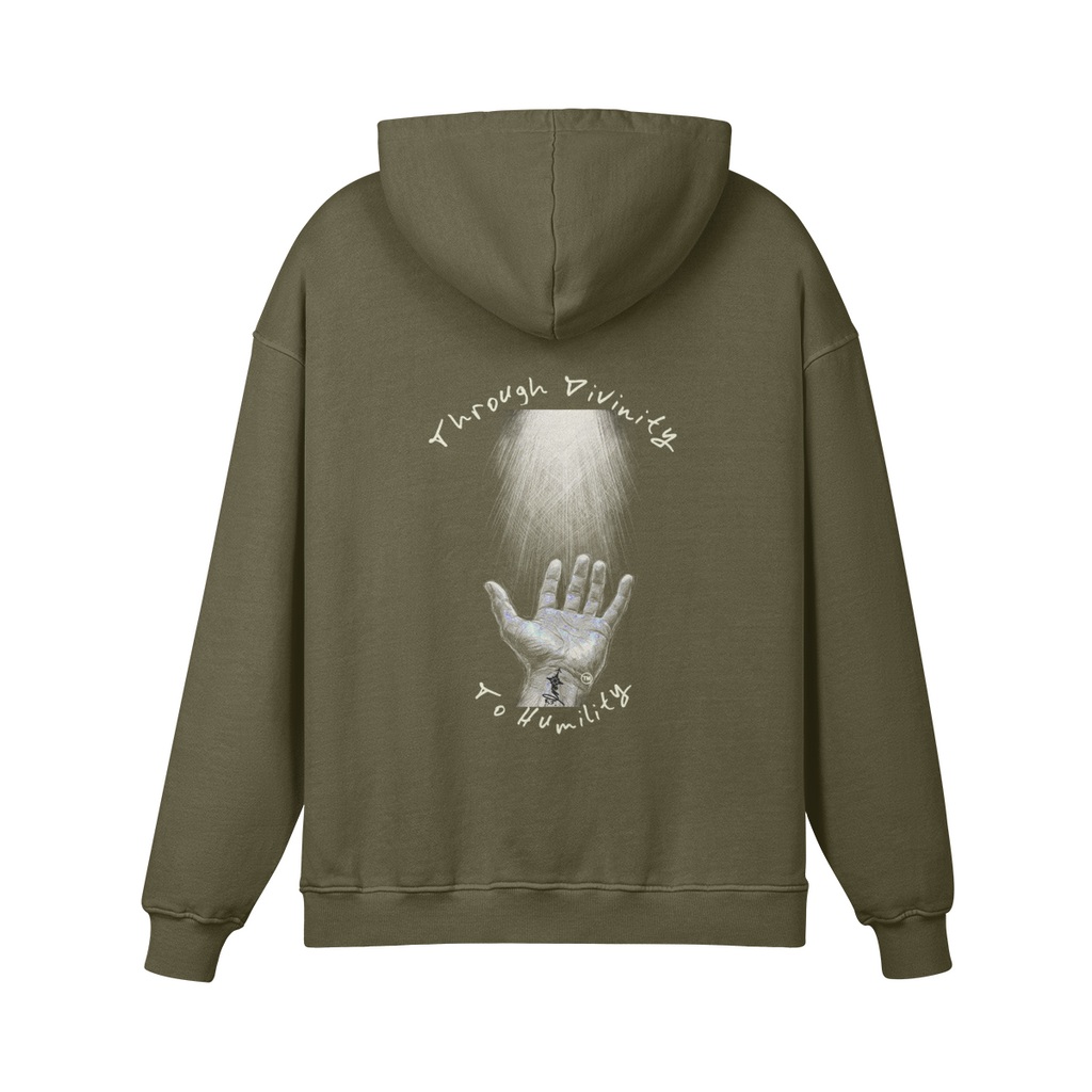 REDEMPTION JOURNEY™ THROUGH DIVINITY TO HUMILITY — HEAVYWEIGHT MATTE HOODIE