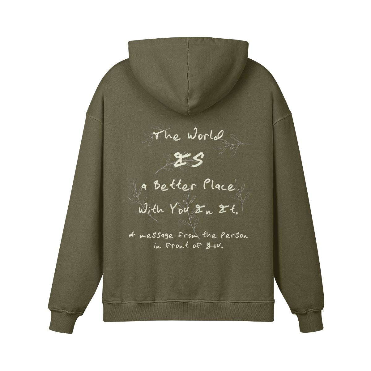 REDEMPTION JOURNEY THE WORLD IS A BETTER PLACE WITH YOU IN IT — HEAVYWEIGHT MATTE HOODIE