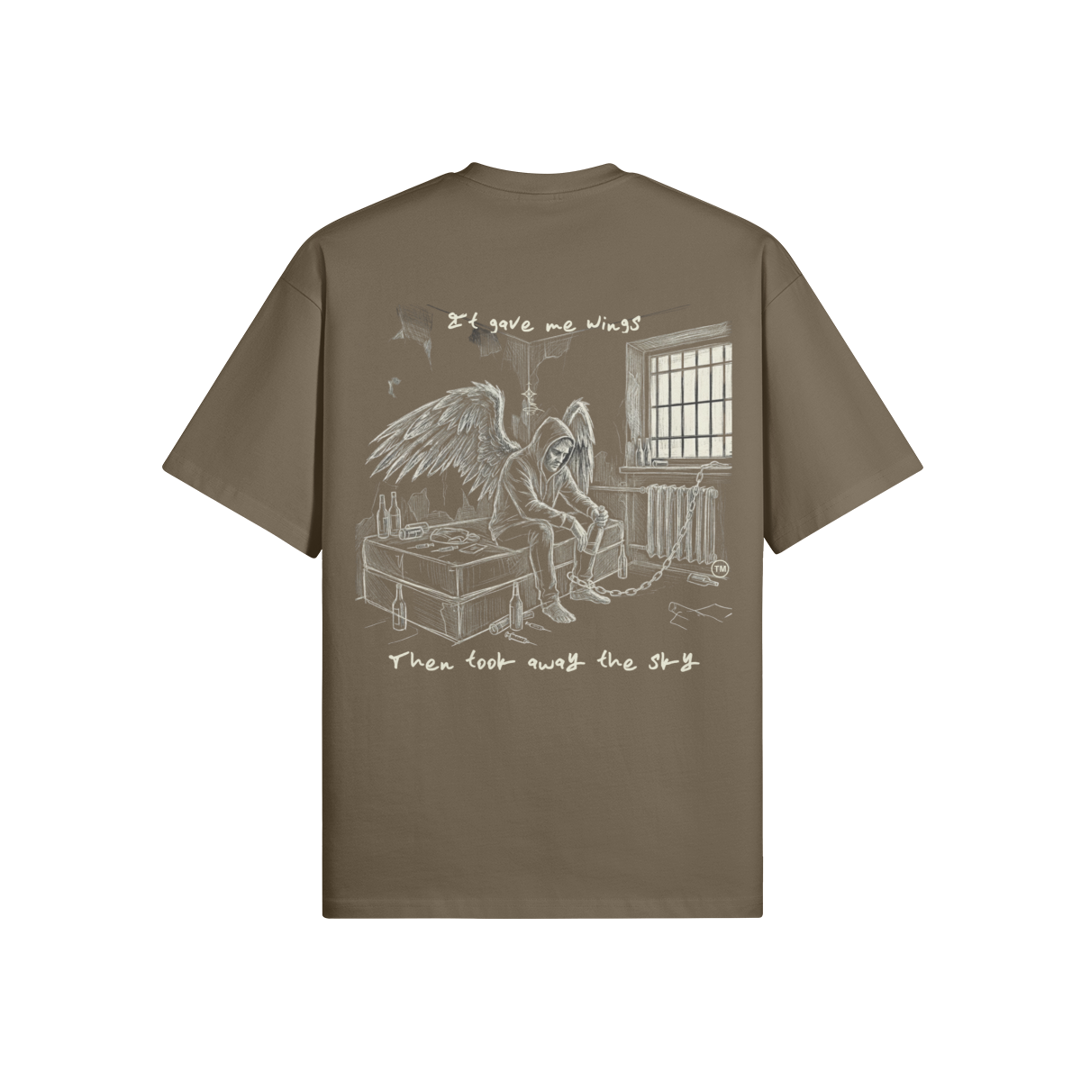 Redemption Journey™ It Gave Me Wings — Oversized Matte Tee