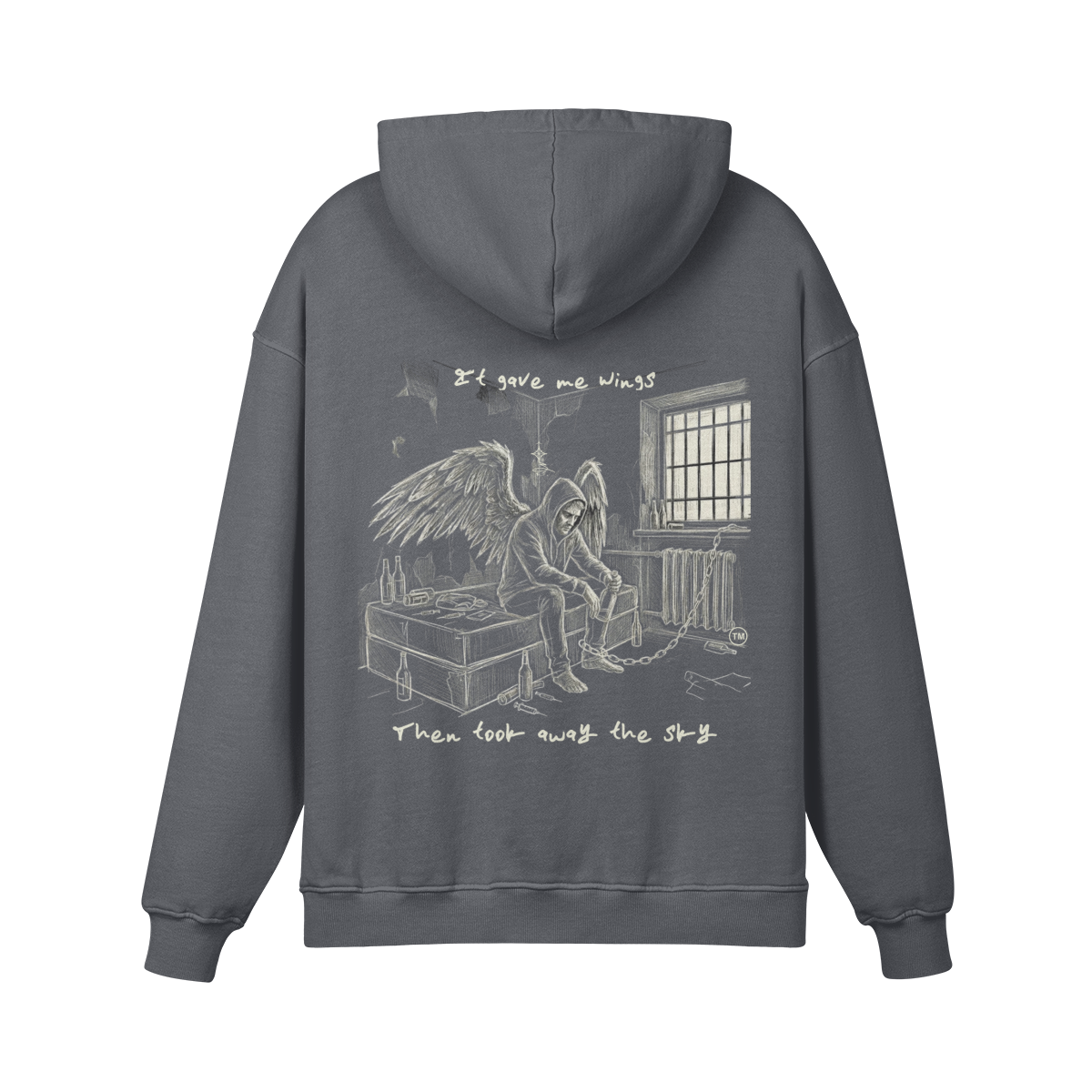 Redemption Journey™ It Gave Me Wings — Heavyweight Matte Hoodie