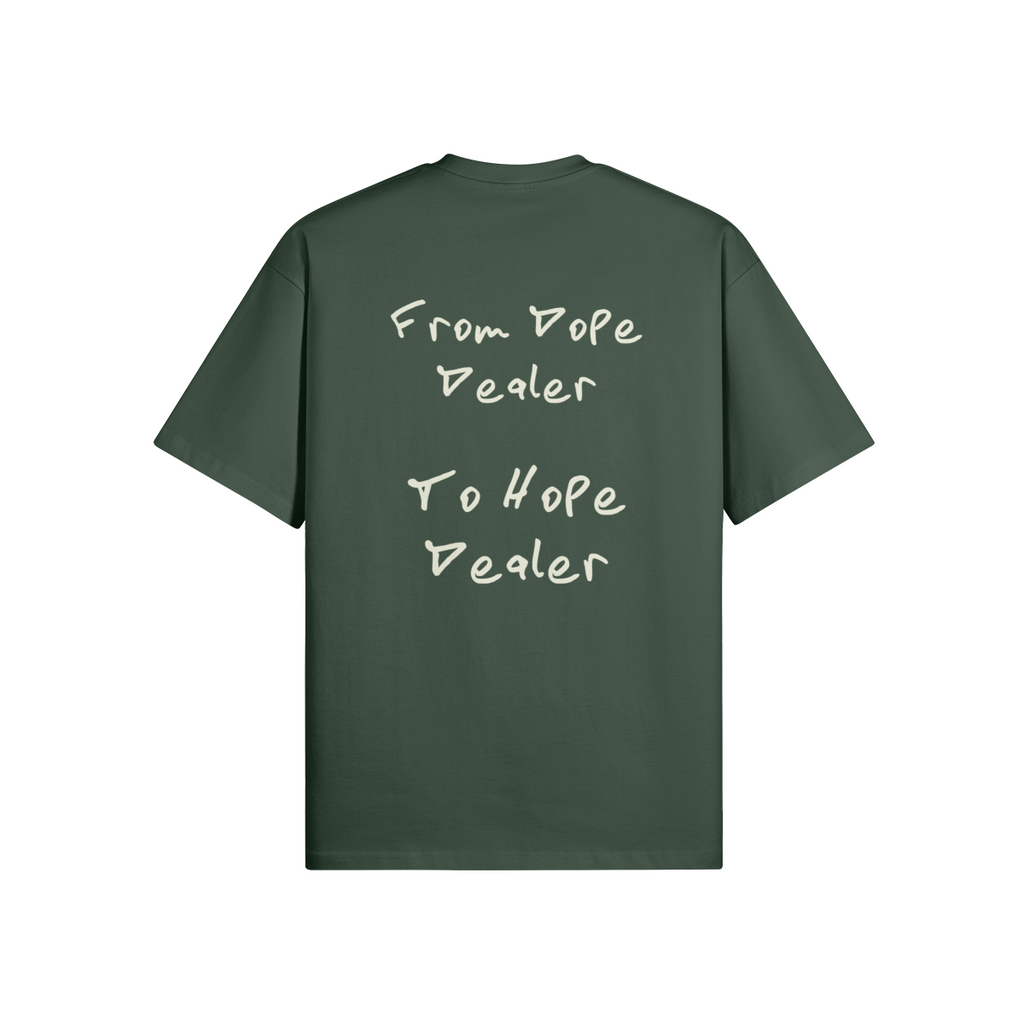 REDEMPTION JOURNEY FROM DOPE DEALER TO HOPE DEALER — OVERSIZED MATTE TEE