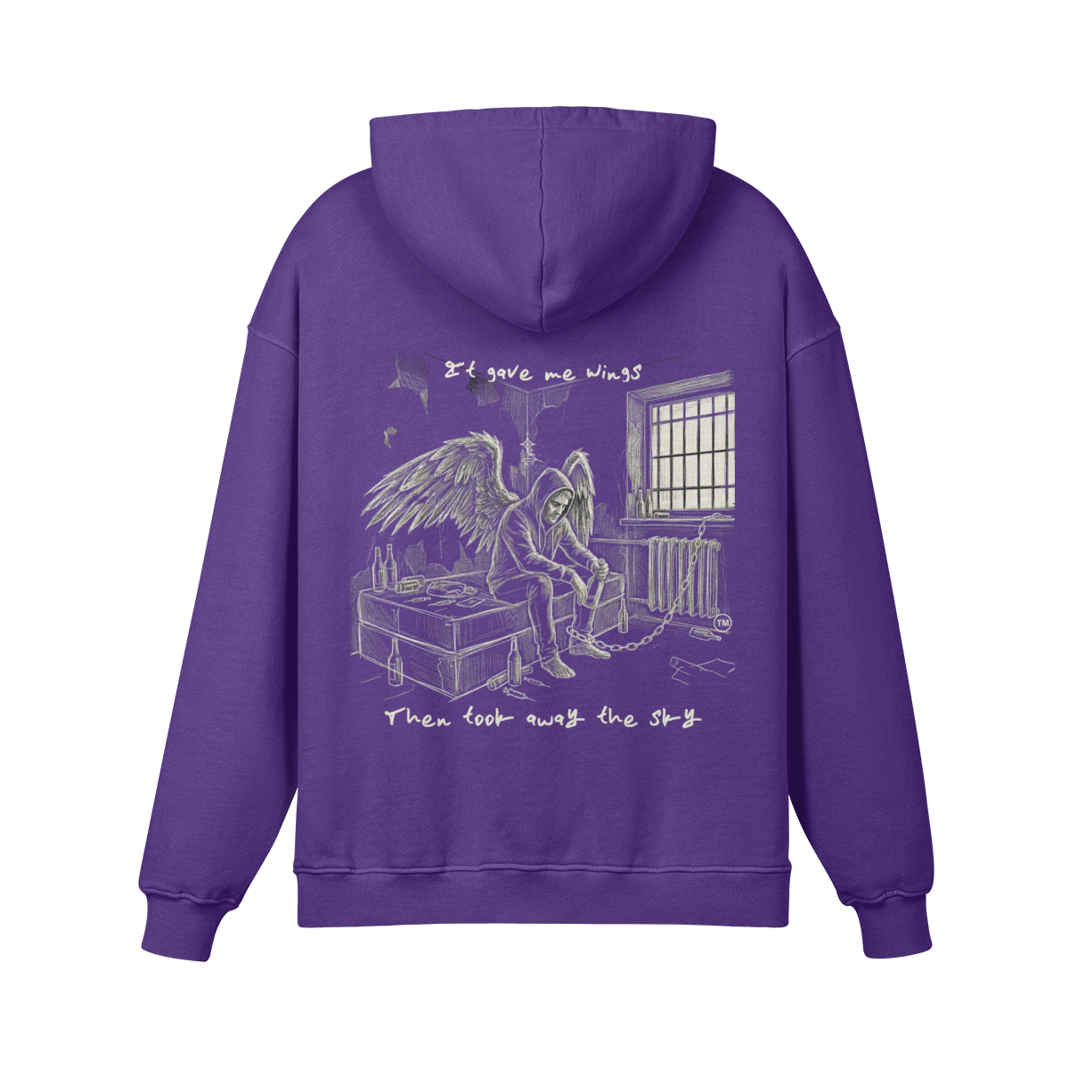 Redemption Journey™ It Gave Me Wings — Heavyweight Matte Hoodie