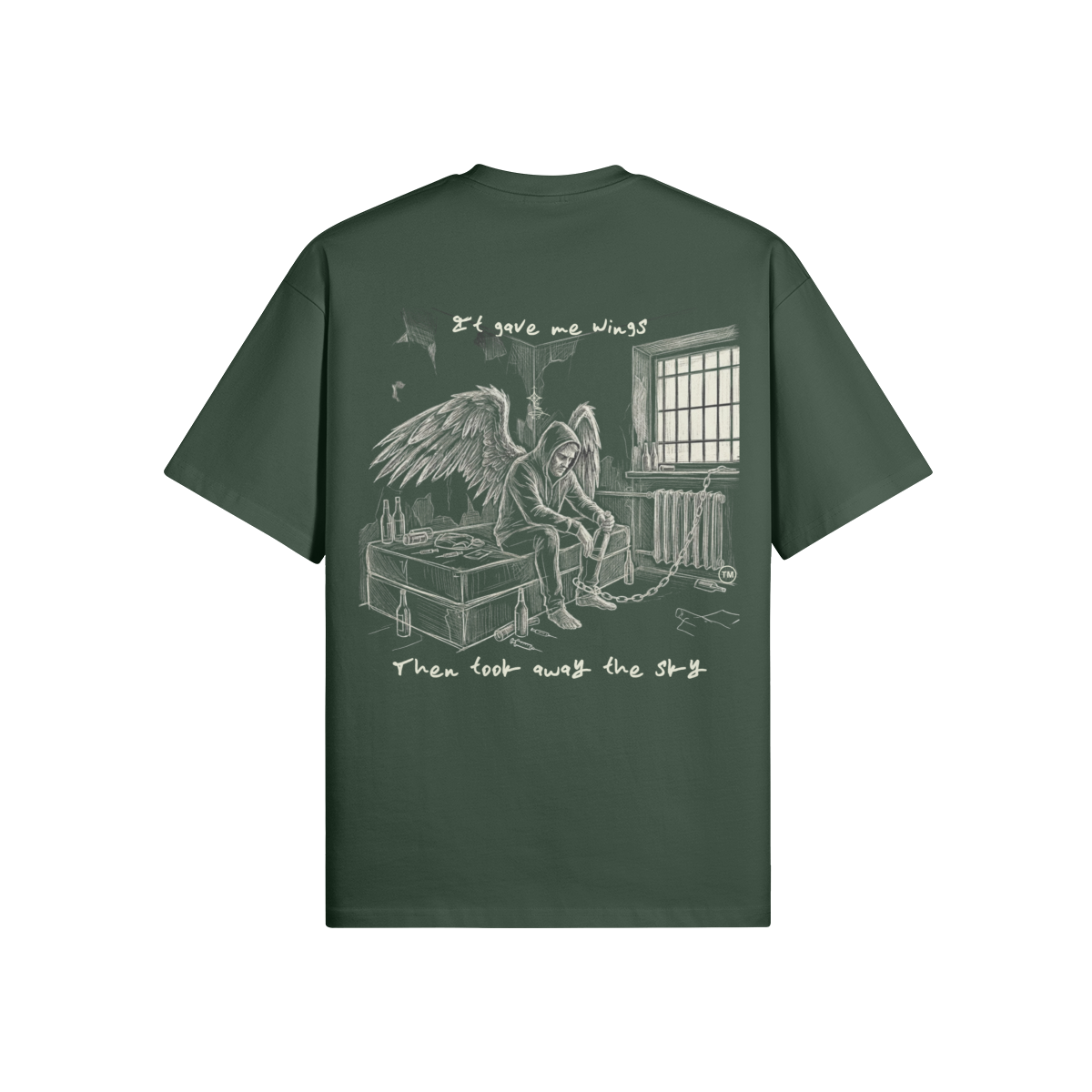Redemption Journey™ It Gave Me Wings — Oversized Matte Tee