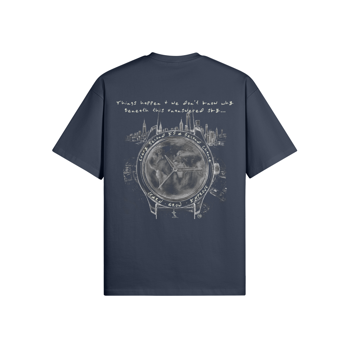 REDEMPTION JOURNEY™ GOD'S WATCH — OVERSIZED MATTE TEE