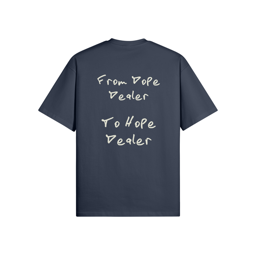REDEMPTION JOURNEY FROM DOPE DEALER TO HOPE DEALER — OVERSIZED MATTE TEE