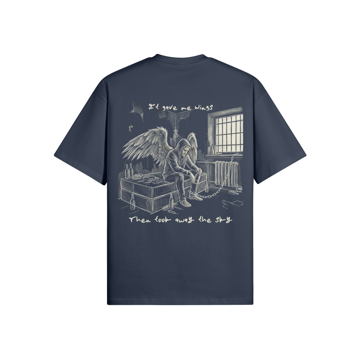 Redemption Journey™ It Gave Me Wings — Oversized Matte Tee