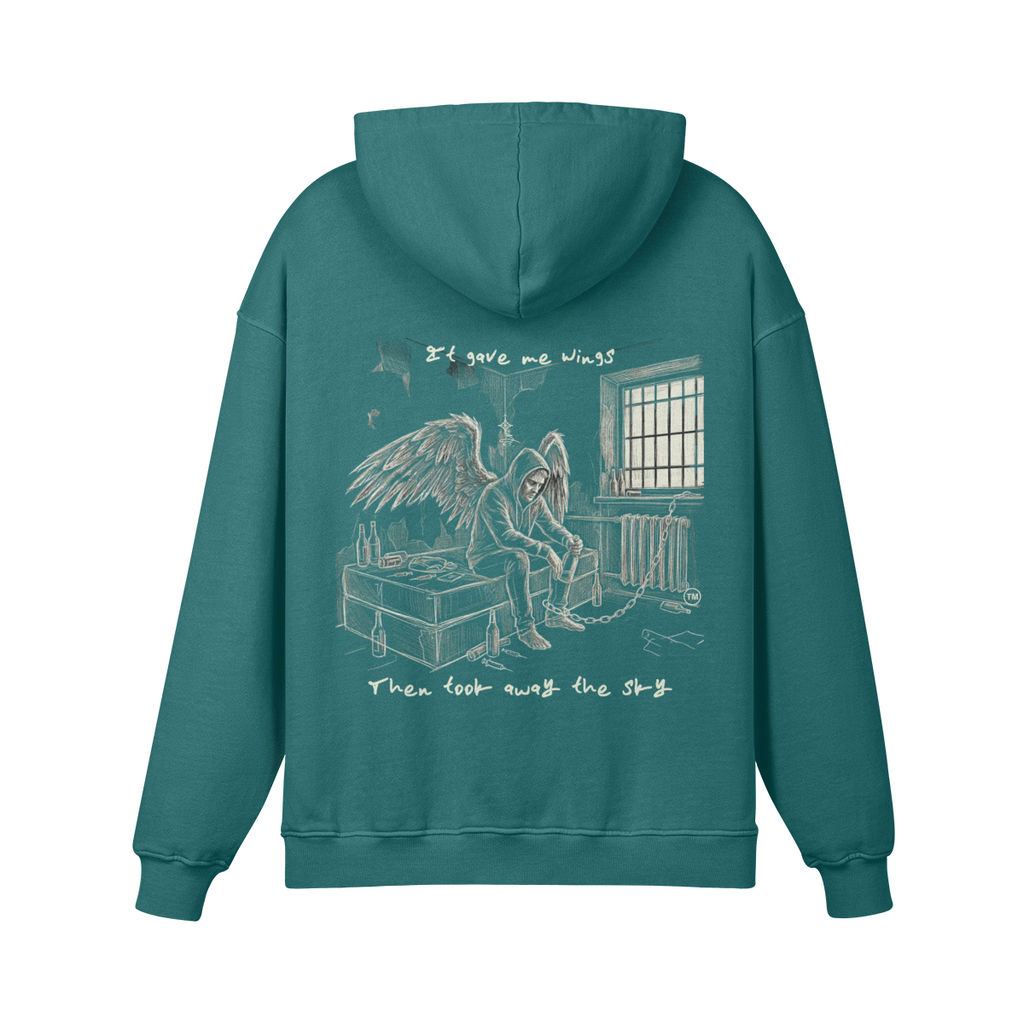 Redemption Journey™ It Gave Me Wings — Heavyweight Matte Hoodie