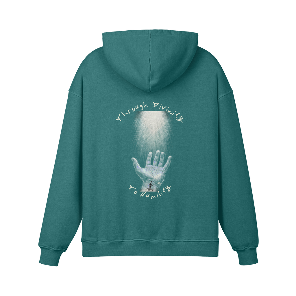 REDEMPTION JOURNEY™ THROUGH DIVINITY TO HUMILITY — HEAVYWEIGHT MATTE HOODIE