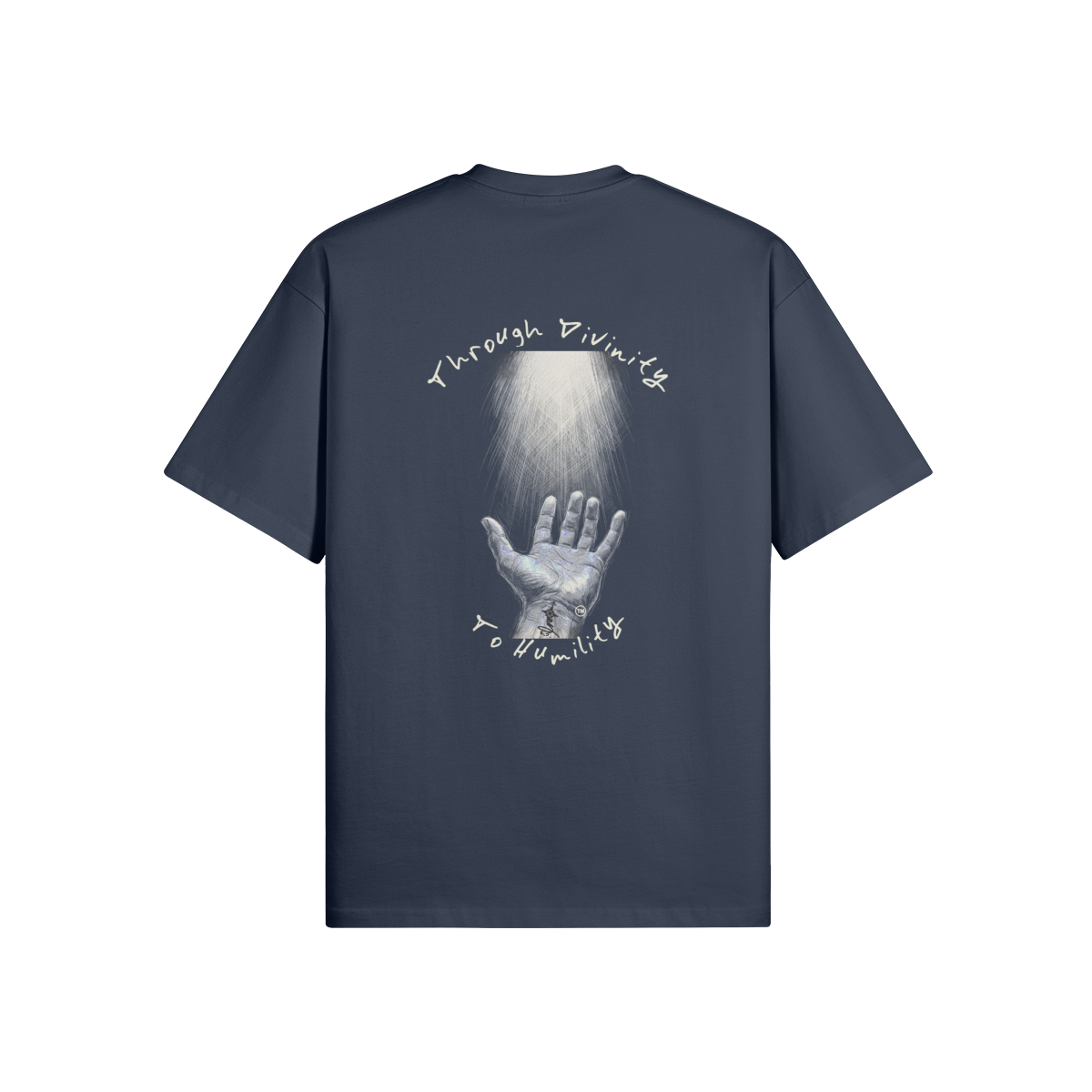 REDEMPTION JOURNEY™ THROUGH DIVINITY TO HUMILITY — OVERSIZED MATTE TEE