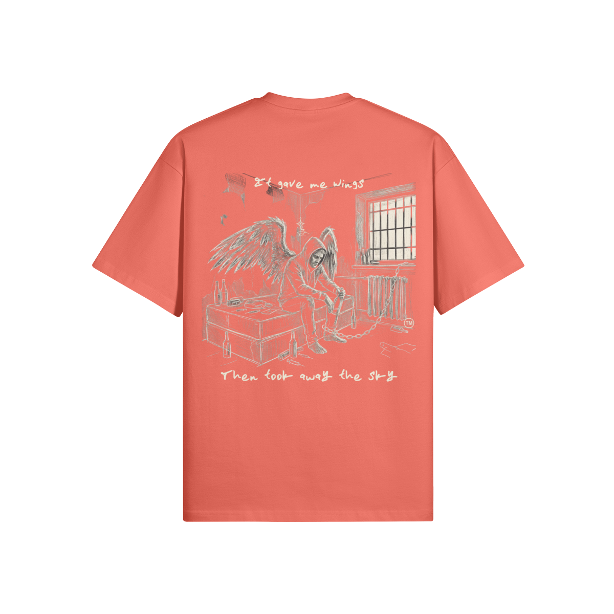 Redemption Journey™ It Gave Me Wings — Oversized Matte Tee