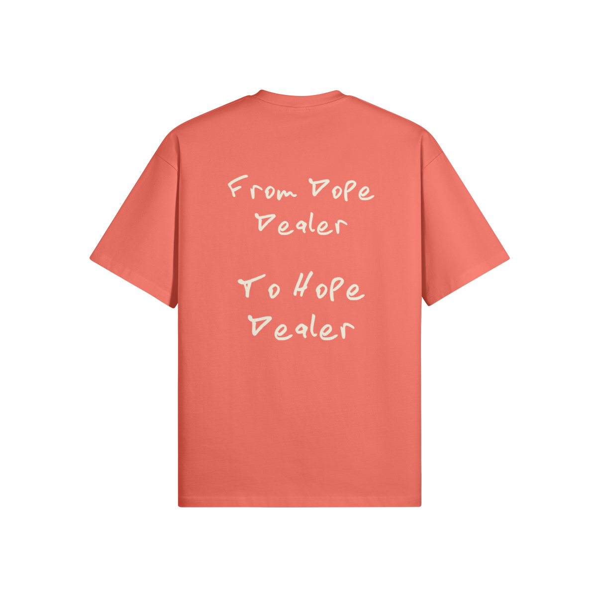 REDEMPTION JOURNEY FROM DOPE DEALER TO HOPE DEALER — OVERSIZED MATTE TEE