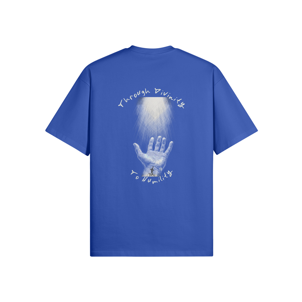 REDEMPTION JOURNEY™ THROUGH DIVINITY TO HUMILITY — OVERSIZED MATTE TEE