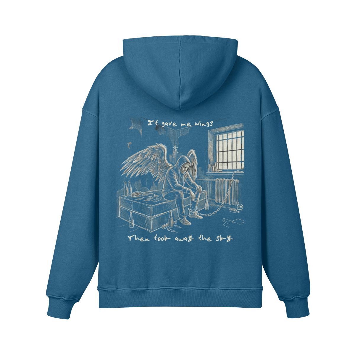 Redemption Journey™ It Gave Me Wings — Heavyweight Matte Hoodie