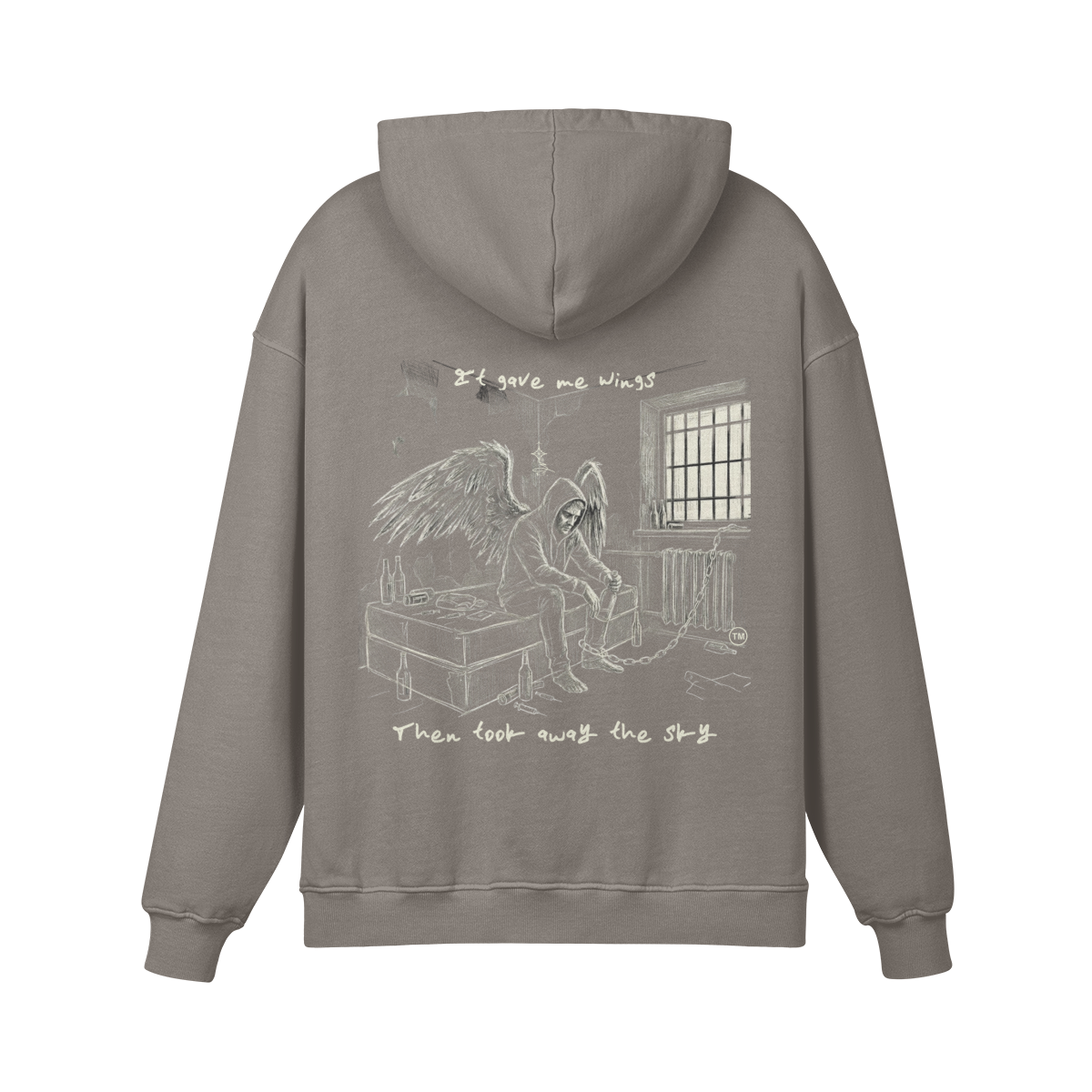 Redemption Journey™ It Gave Me Wings — Heavyweight Matte Hoodie