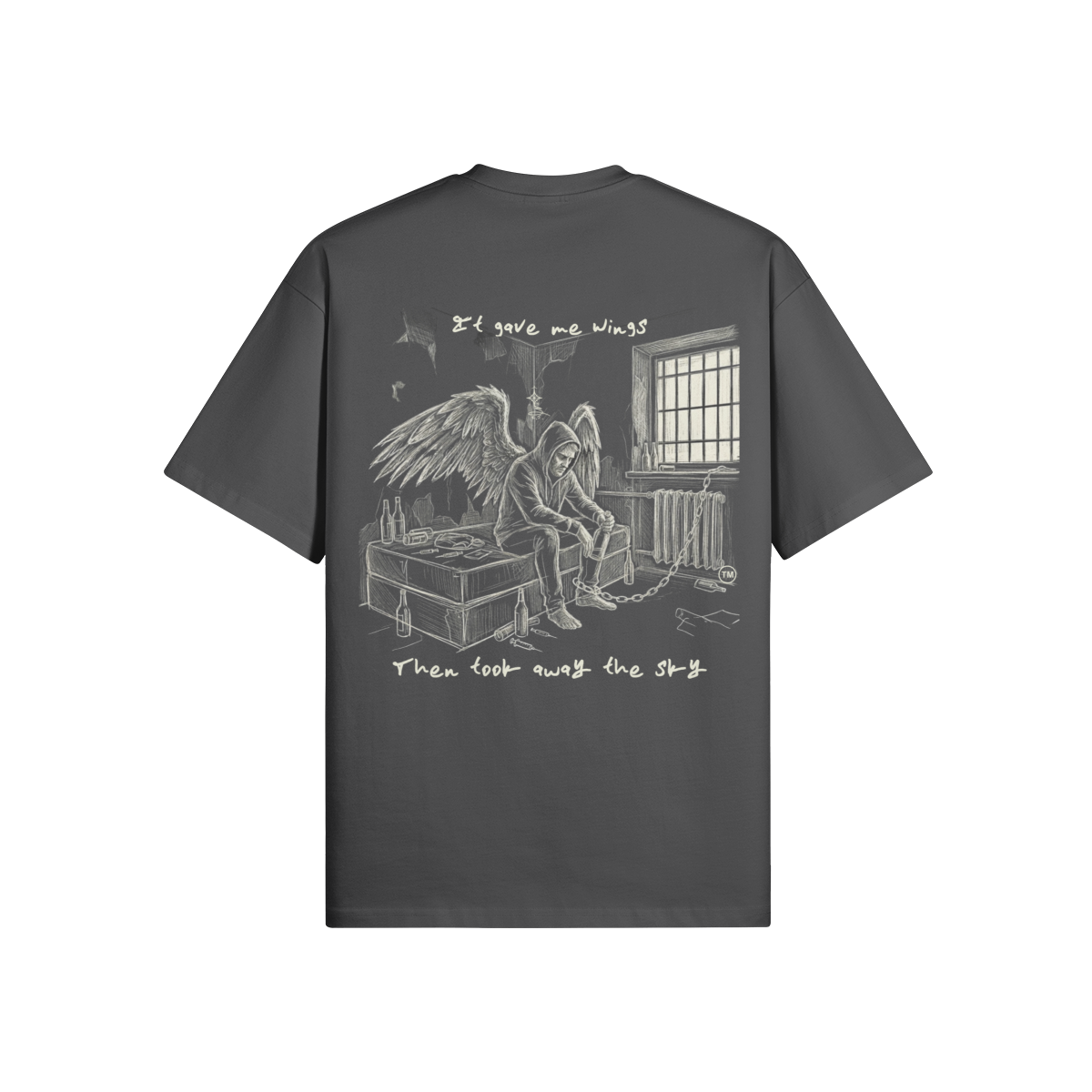 Redemption Journey™ It Gave Me Wings — Oversized Matte Tee