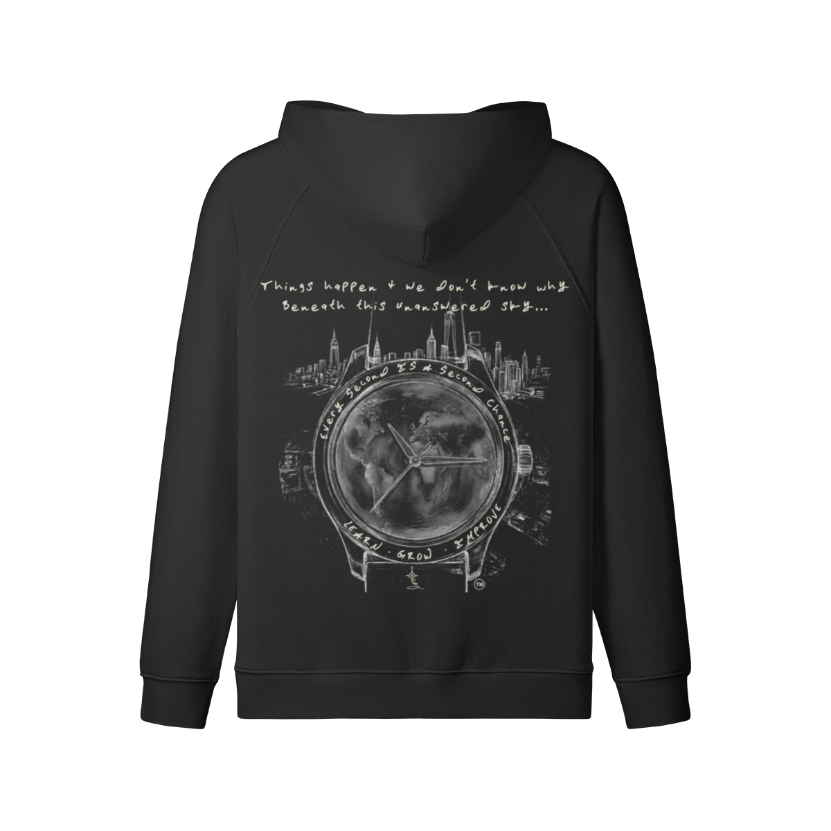 REDEMPTION JOURNEY™ GOD'S WATCH — HEAVYWEIGHT MATTE ZIP HOODIE