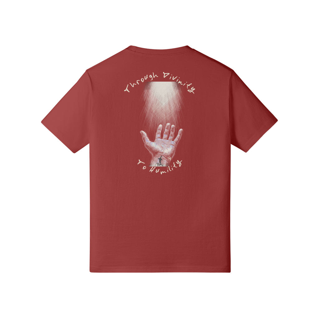 REDEMPTION JOURNEY™ THROUGH DIVINITY TO HUMILITY — HEAVYWEIGHT MATTE TEE