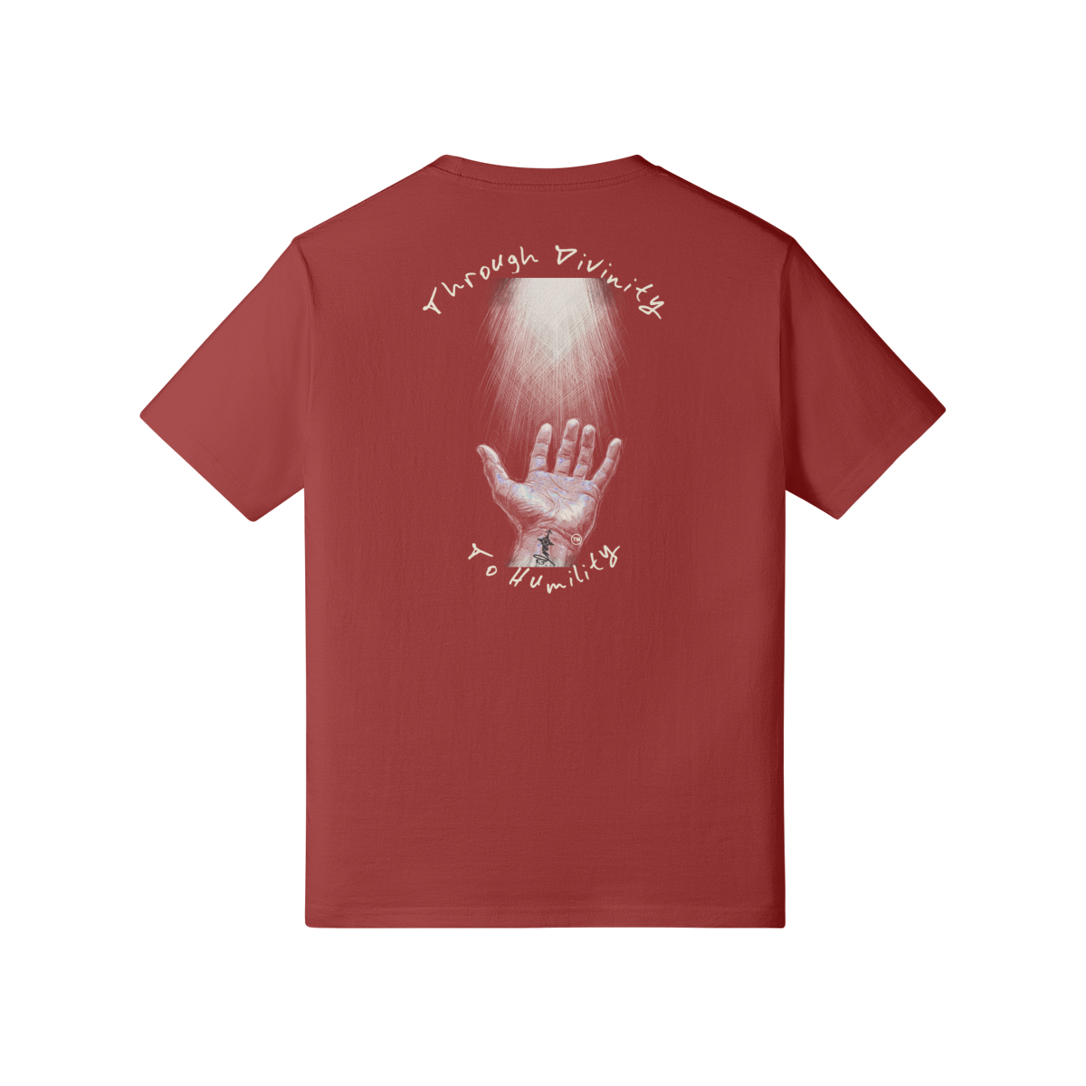 REDEMPTION JOURNEY™ THROUGH DIVINITY TO HUMILITY — HEAVYWEIGHT MATTE TEE