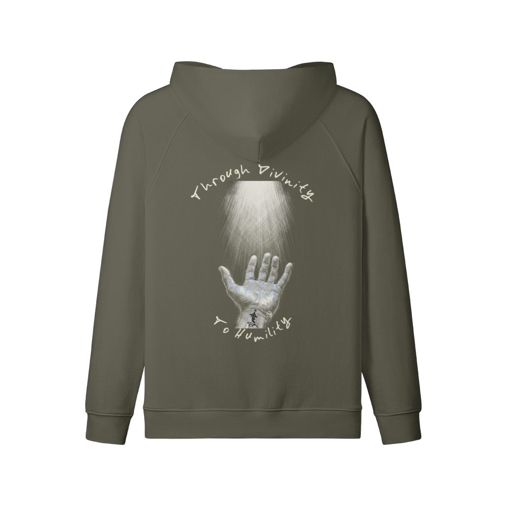 REDEMPTION JOURNEY™ THROUGH DIVINITY TO HUMILITY — HEAVYWEIGHT MATTE ZIP HOODIE
