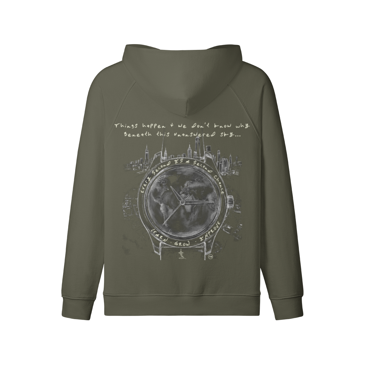REDEMPTION JOURNEY™ GOD'S WATCH — HEAVYWEIGHT MATTE ZIP HOODIE