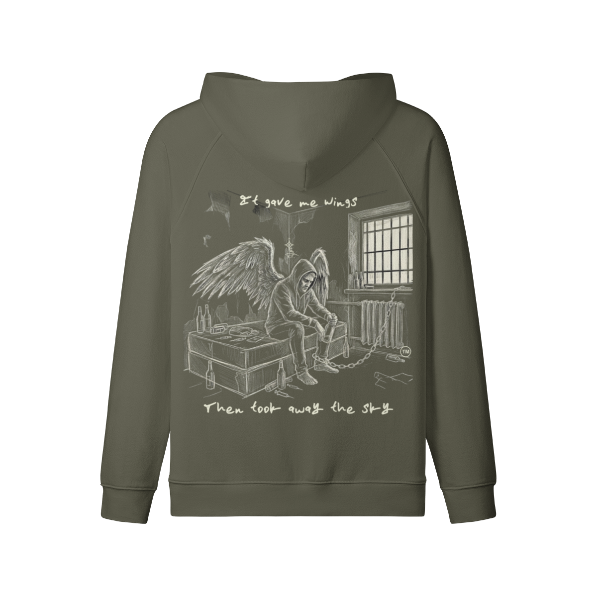 Redemption Journey™ It Gave Me Wings — Heavyweight Matte Zip Hoodie