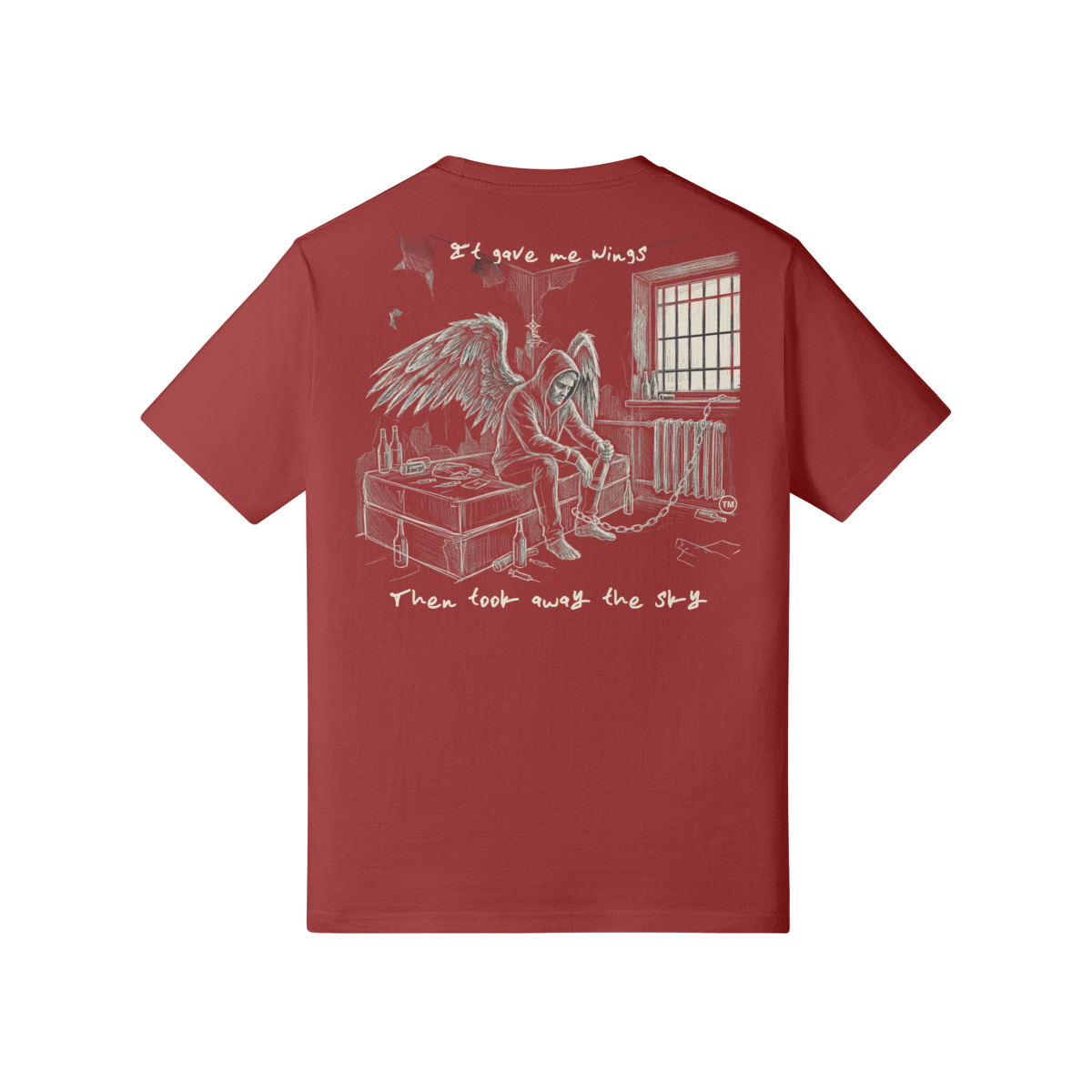 Redemption Journey™ It Gave Me Wings — Heavyweight Matte Tee