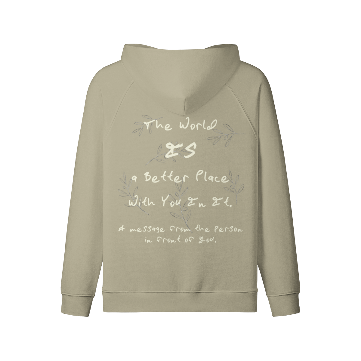 REDEMPTION JOURNEY THE WORLD IS A BETTER PLACE WITH YOU IN IT — HEAVYWEIGHT MATTE ZIP HOODIE