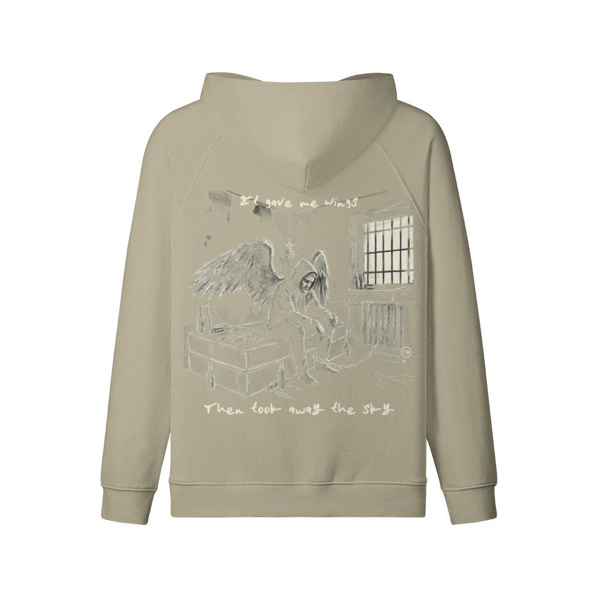 Redemption Journey™ It Gave Me Wings — Heavyweight Matte Zip Hoodie