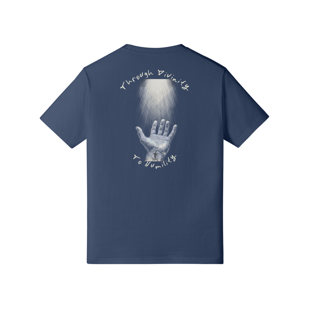 REDEMPTION JOURNEY™ THROUGH DIVINITY TO HUMILITY — HEAVYWEIGHT MATTE TEE