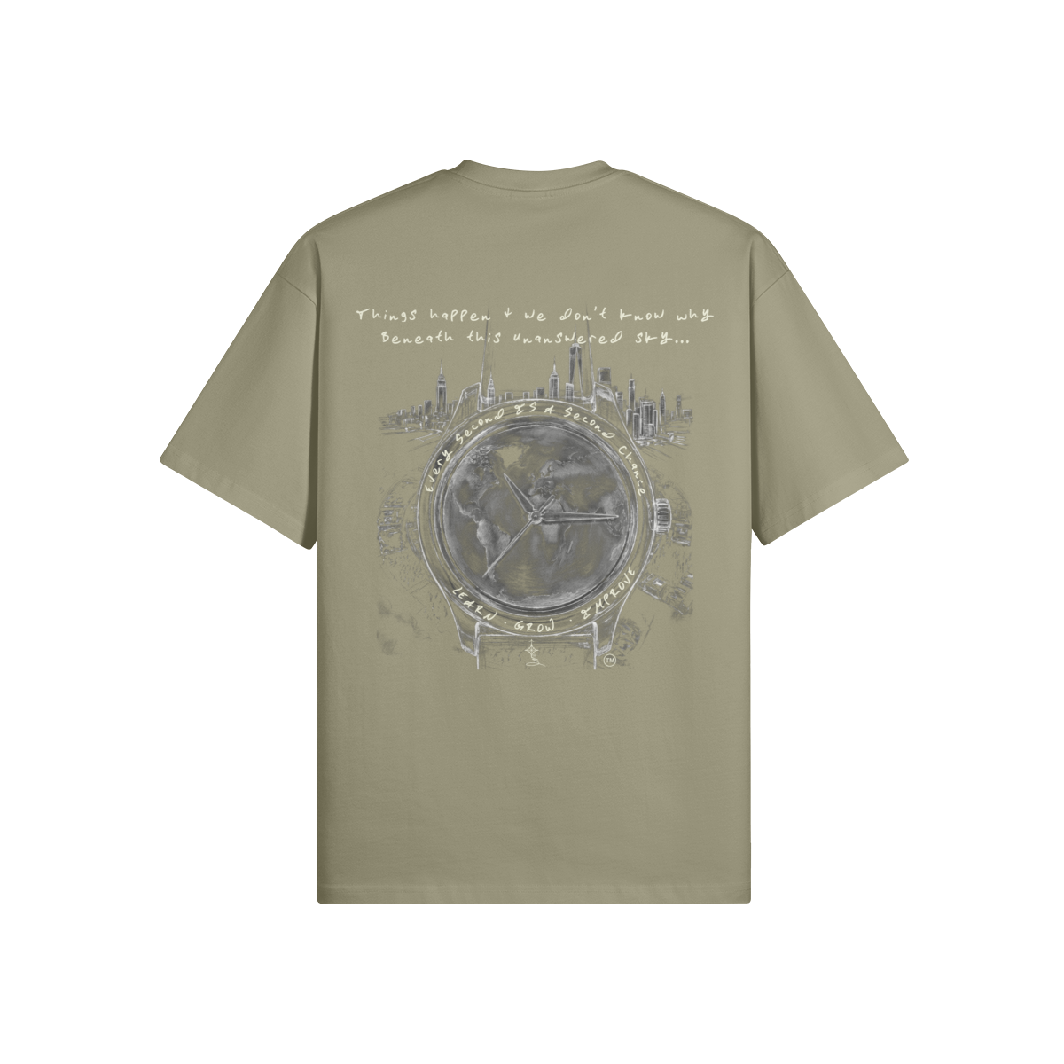 REDEMPTION JOURNEY™ GOD'S WATCH — OVERSIZED MATTE TEE