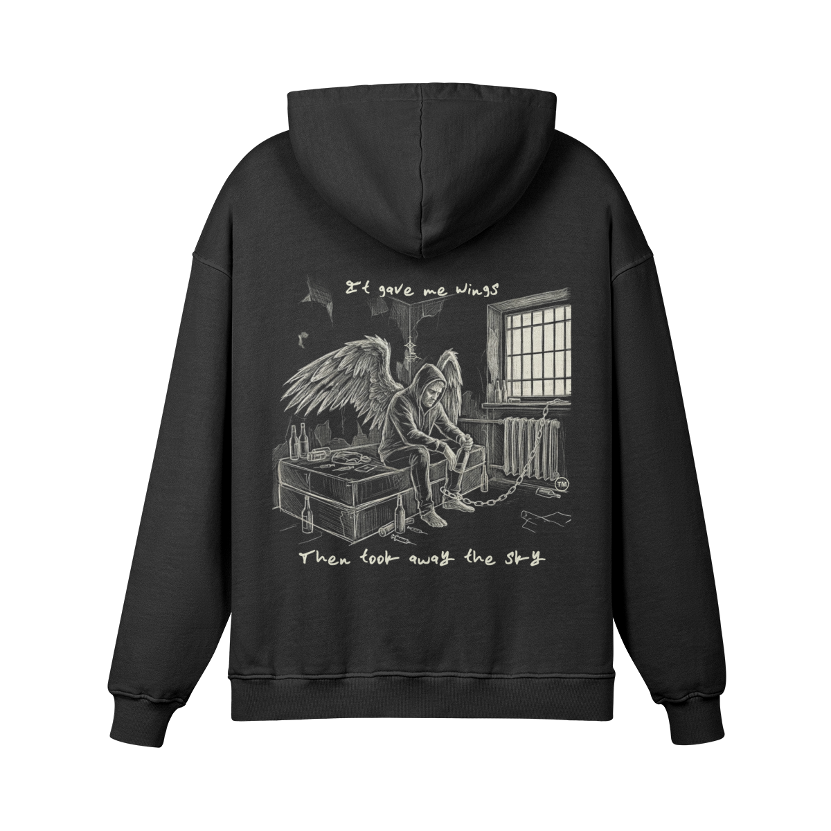 Redemption Journey™ It Gave Me Wings — Heavyweight Matte Hoodie