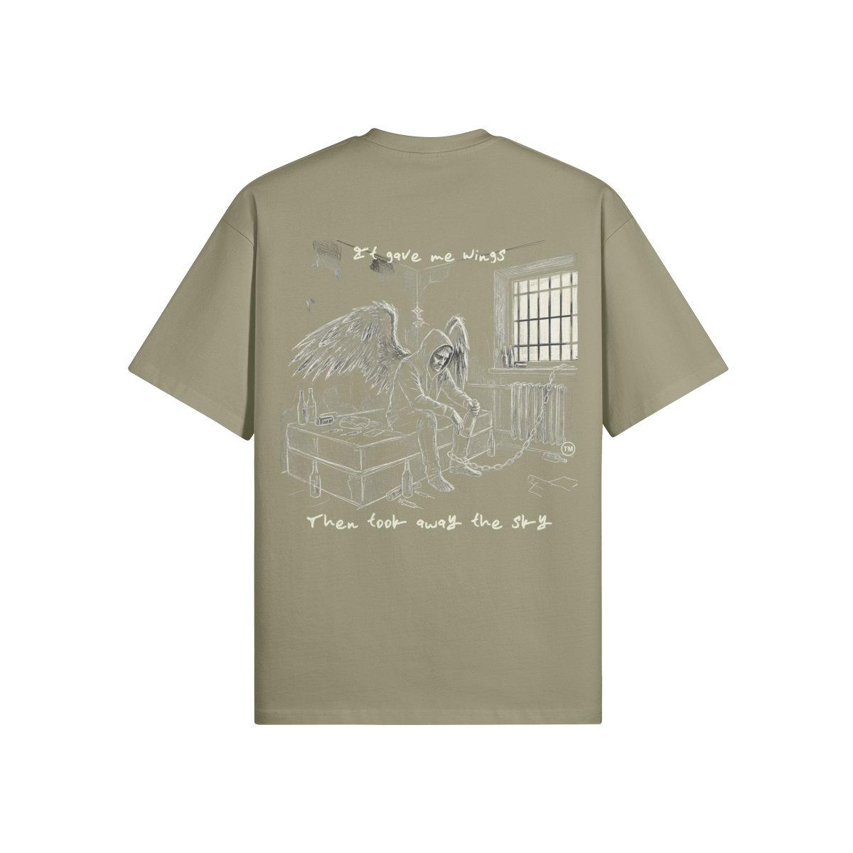 Redemption Journey™ It Gave Me Wings — Oversized Matte Tee