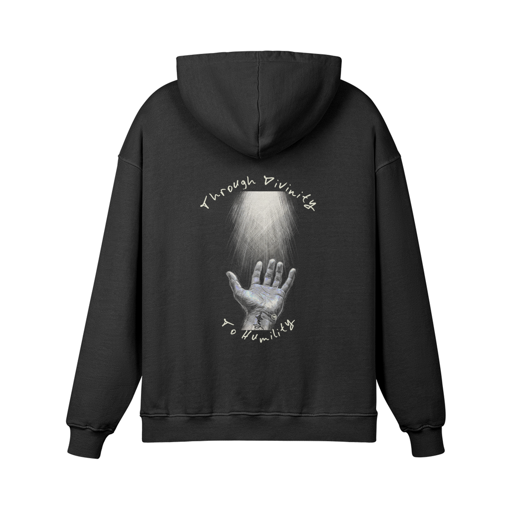 REDEMPTION JOURNEY™ THROUGH DIVINITY TO HUMILITY — HEAVYWEIGHT MATTE HOODIE